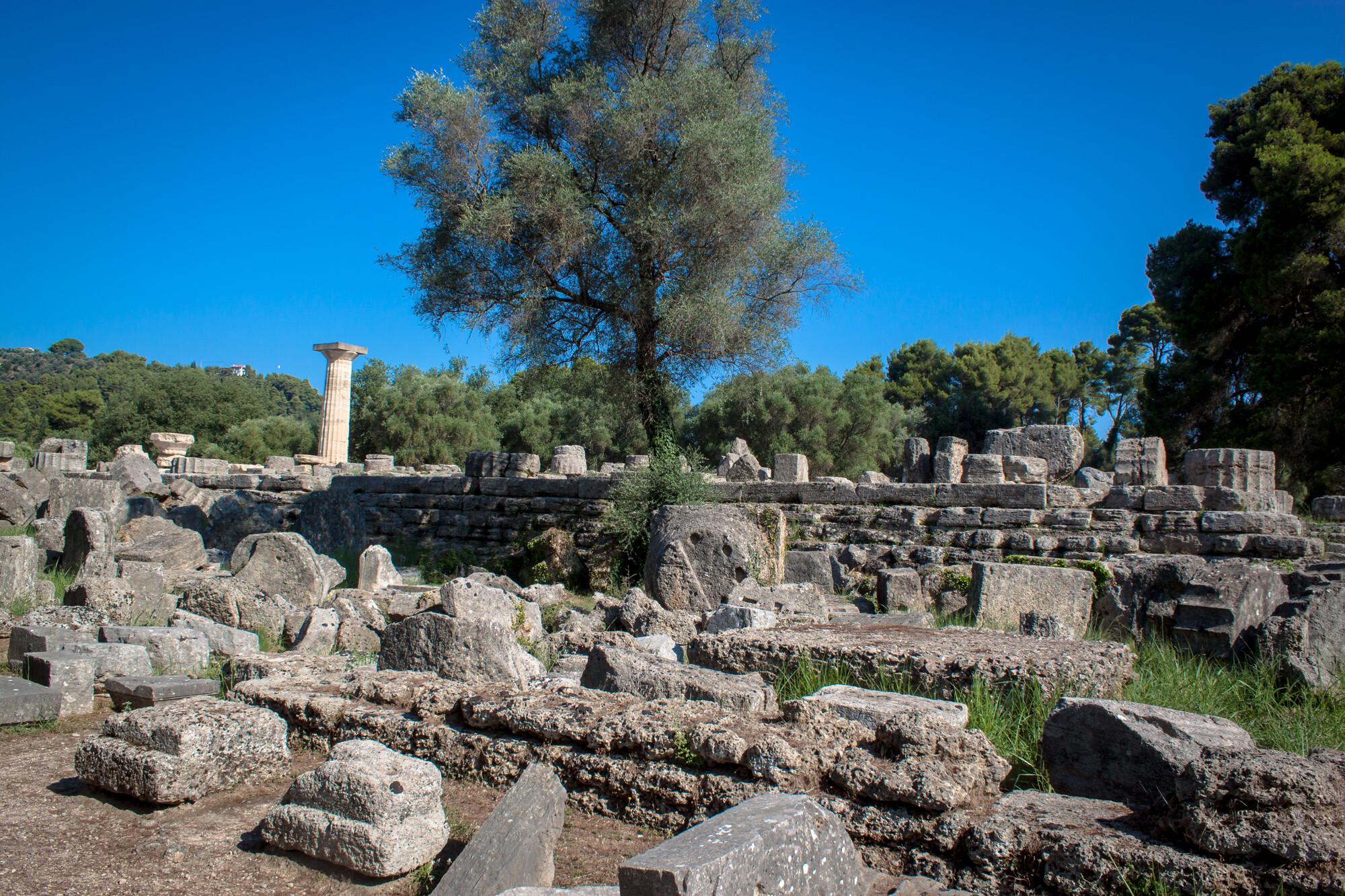 Ο Ναός Του Δία στην Αρχαία Ολυμπία