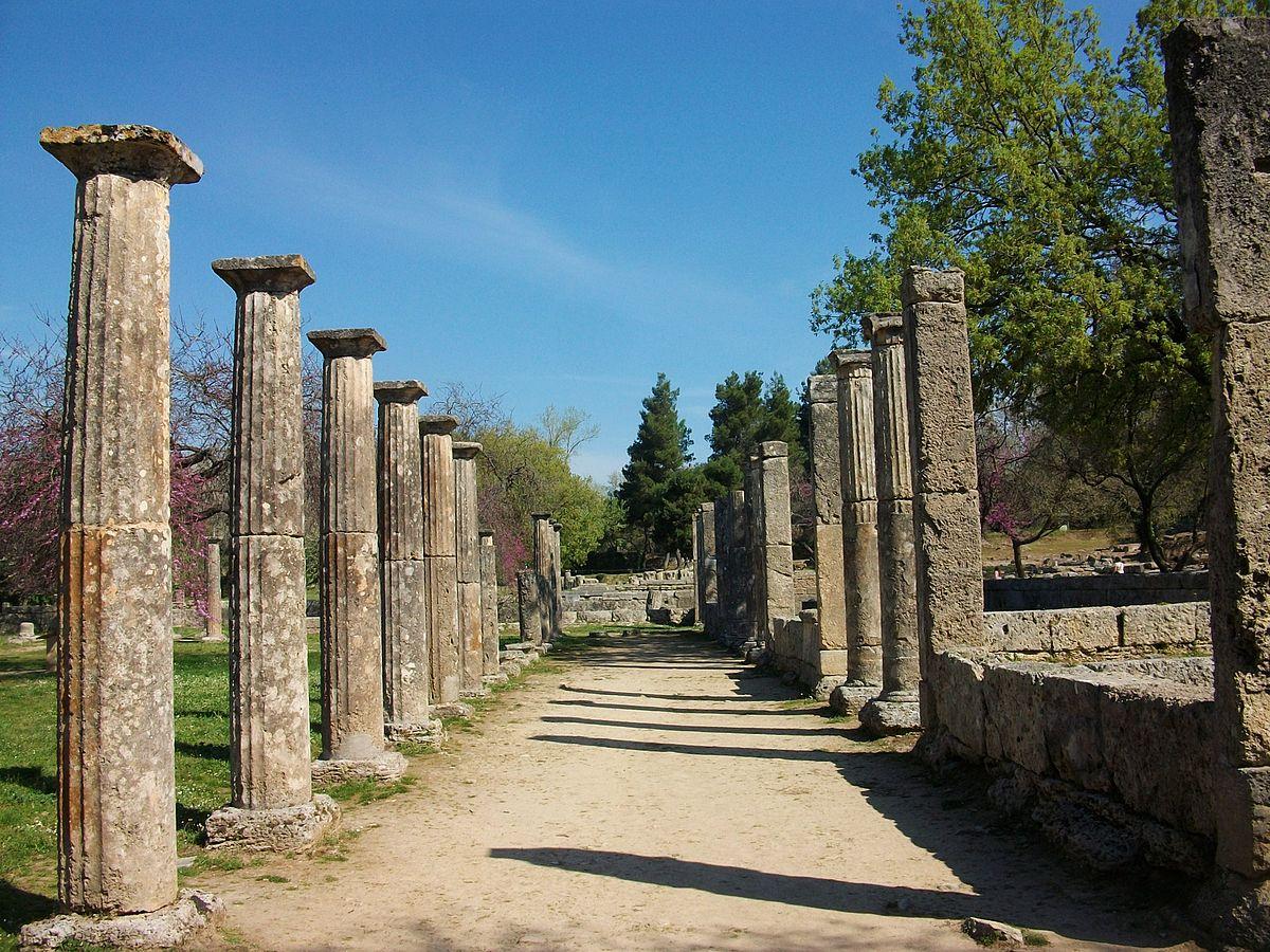 Αρχαία Ολυμπία - Παλαίστρα της Ολυμπίας17d